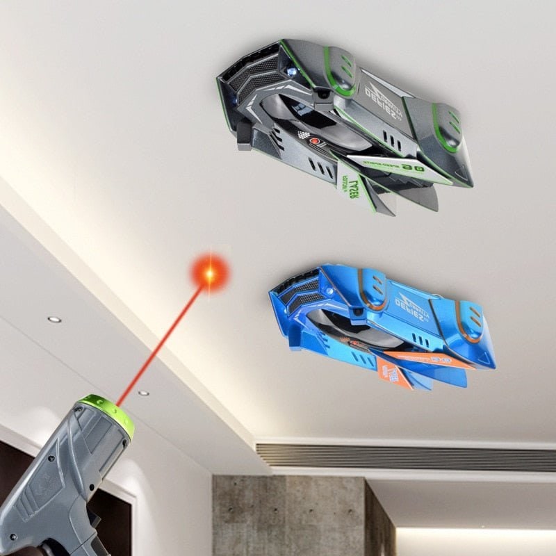 Rc Car with Laser Guided Wall Climbing and USB Rechargeable Remote Control