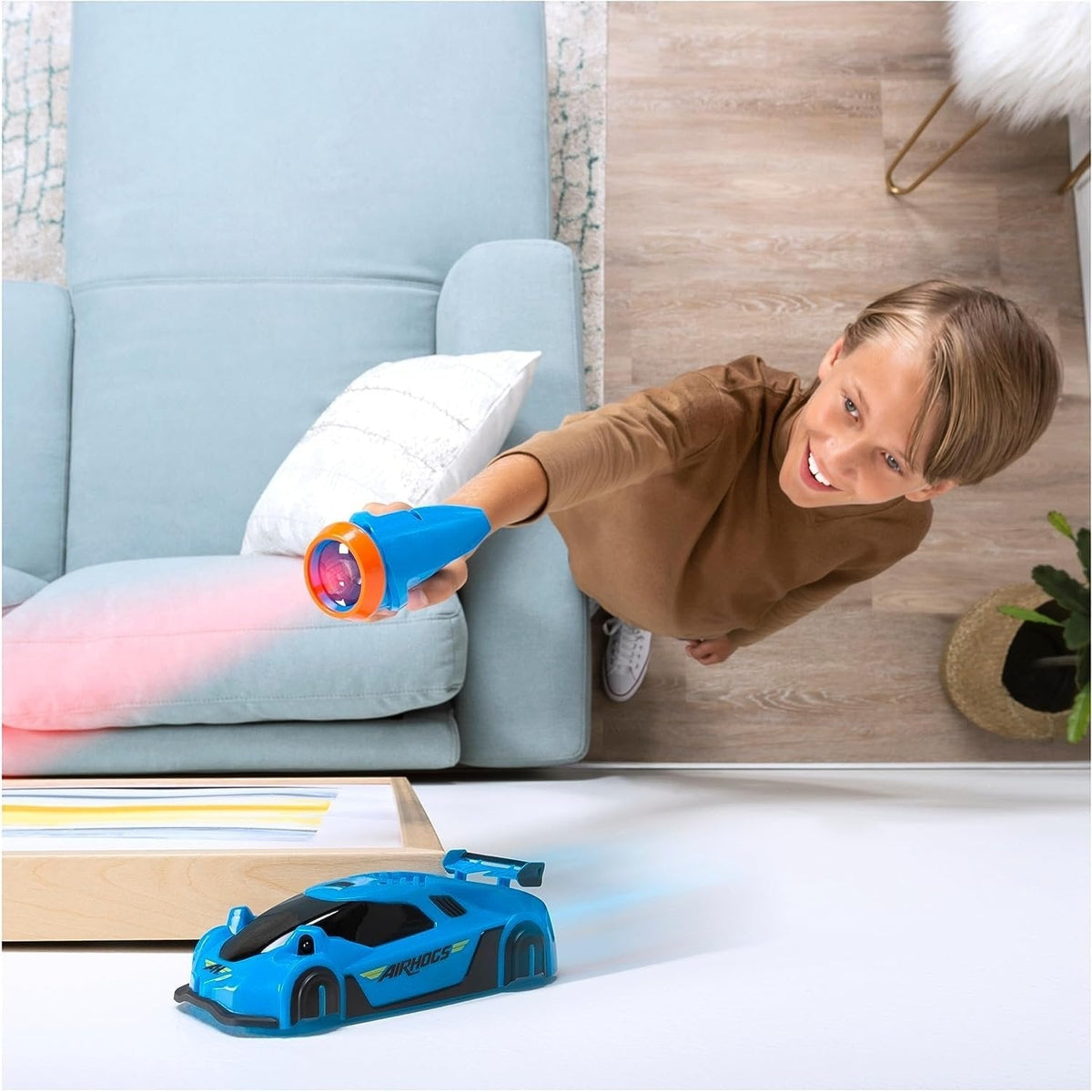 Rc Car with Laser Guided Wall Climbing and USB Rechargeable Remote Control