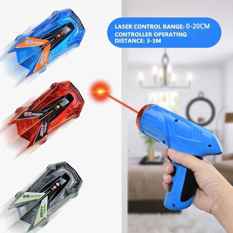 Rc Car with Laser Guided Wall Climbing and USB Rechargeable Remote Control