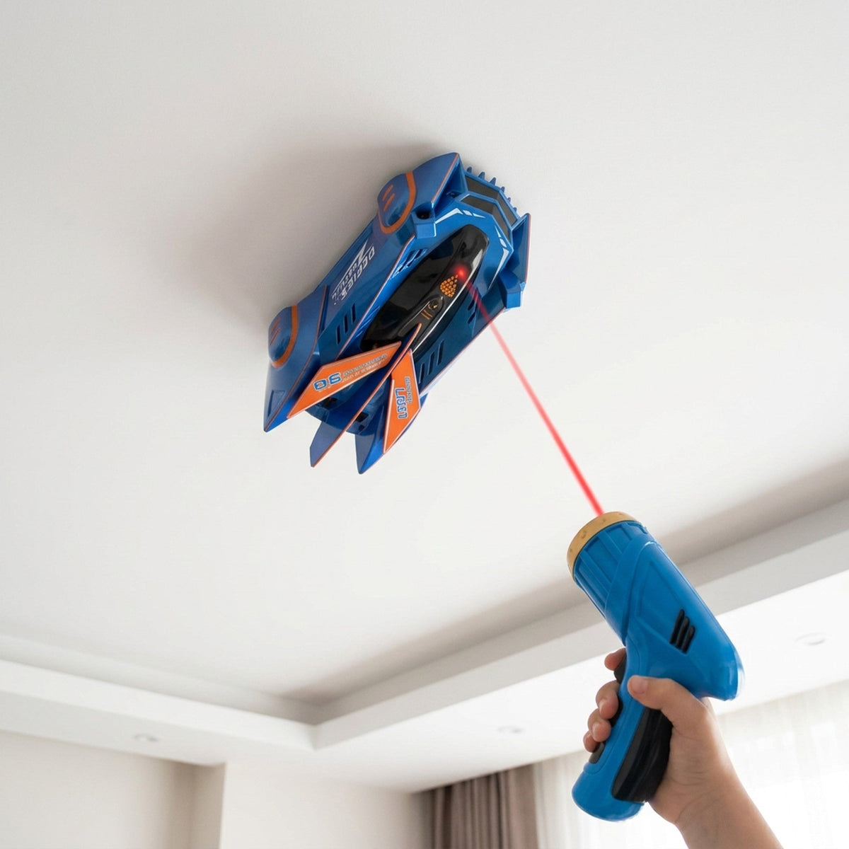 Rc Car with Laser Guided Wall Climbing and USB Rechargeable Remote Control