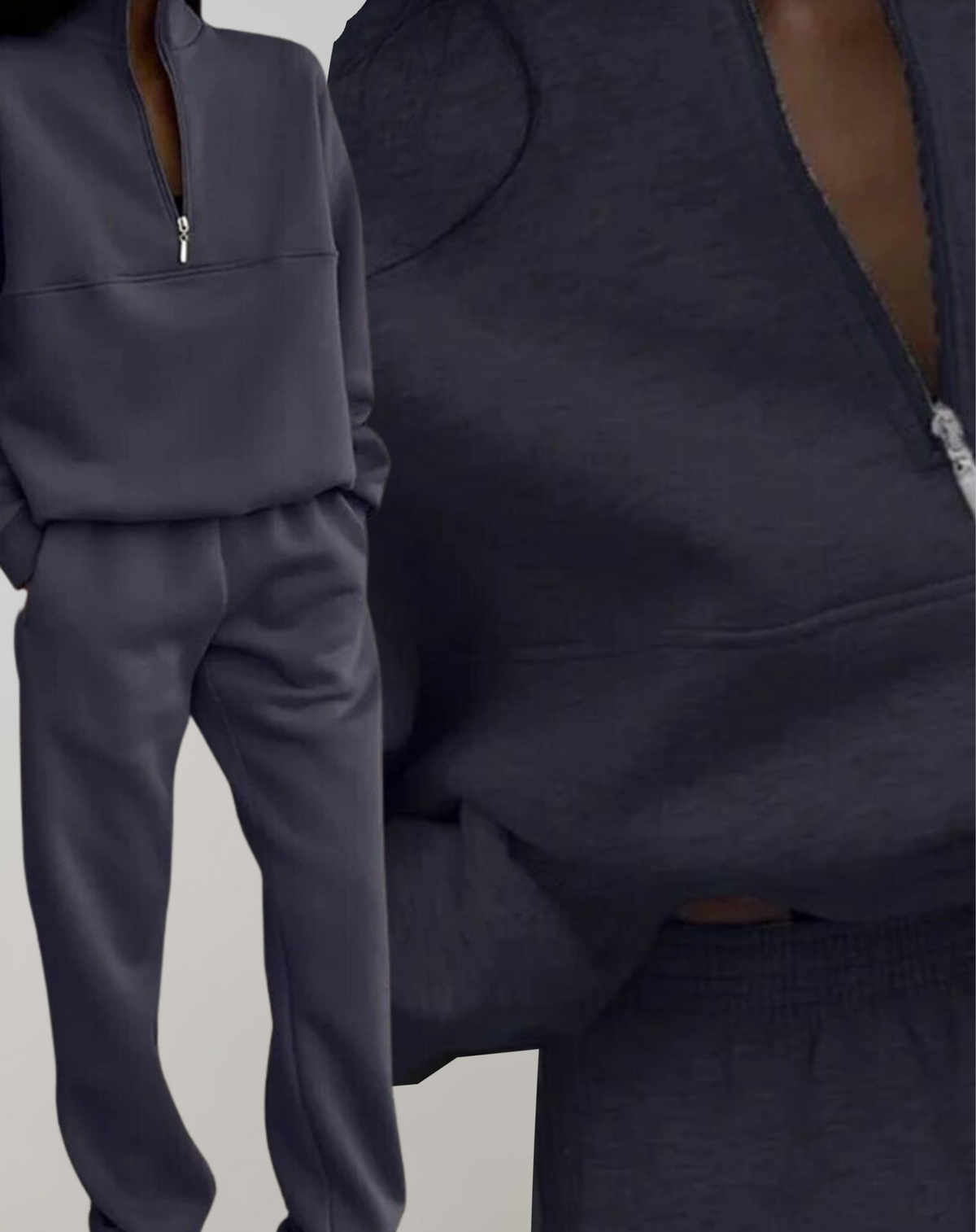 Willow | Women's Fleece Sweatsuit Quarter Zip and Joggers Set