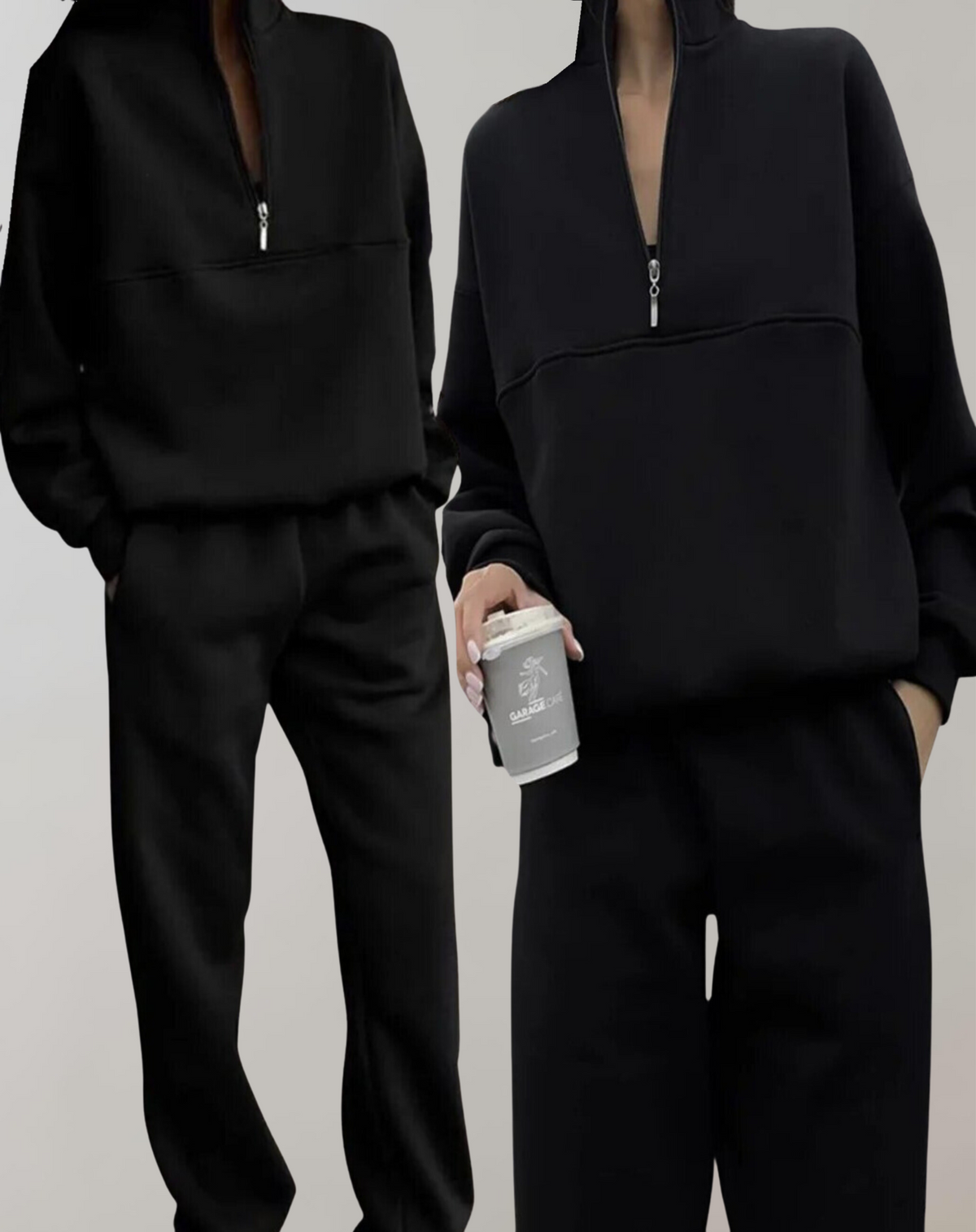 Willow | Women's Fleece Sweatsuit Quarter Zip and Joggers Set