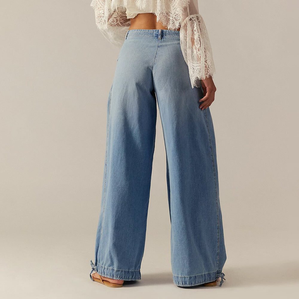 Reinhold | Women's Wide Leg Jeans with Cropped Ankle