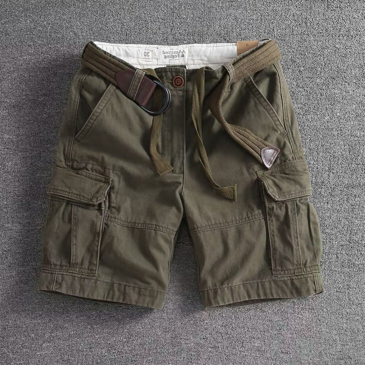 Relaxed Fit Cargo Shorts for Men