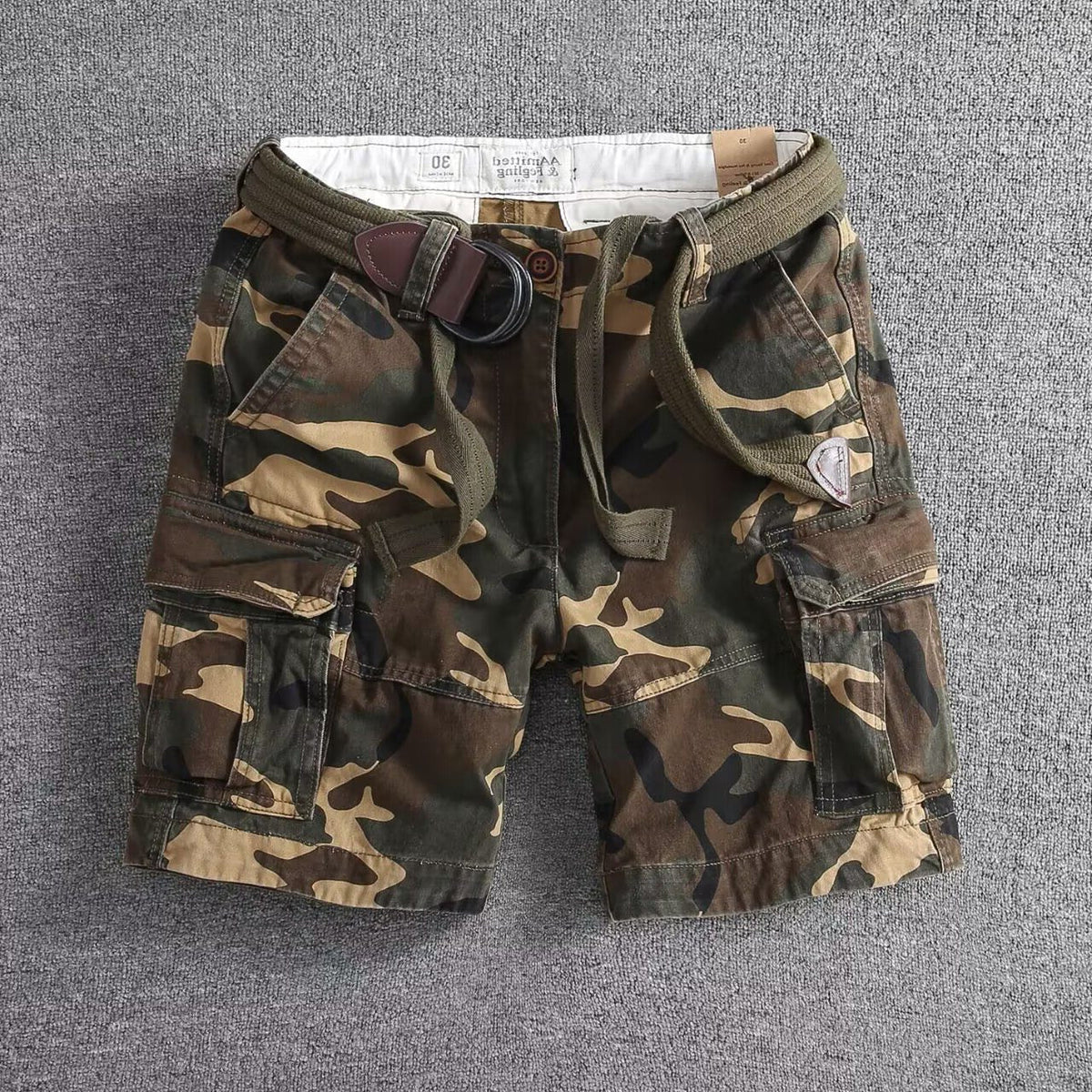 Relaxed Fit Cargo Shorts for Men