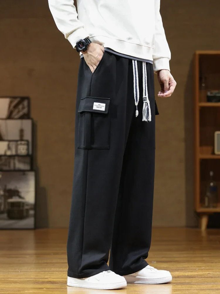 Relaxed Fit Cargo Sweatpants for Men