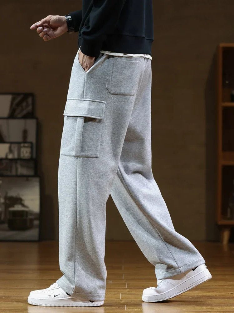 Relaxed Fit Cargo Sweatpants for Men