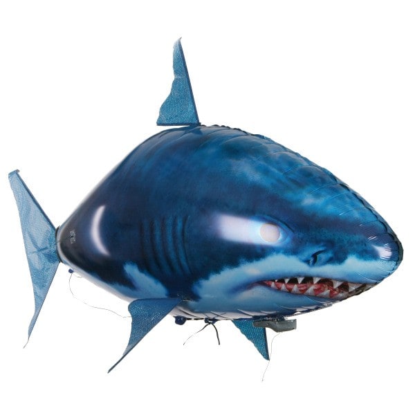 Remote Control Flying Shark Toy with Inflatable Design and Movable Tail Fin