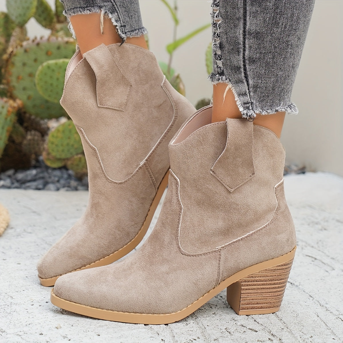 Delphine | Western Chelsea Boots