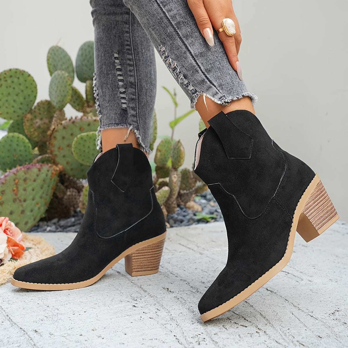 Delphine | Western Chelsea Boots