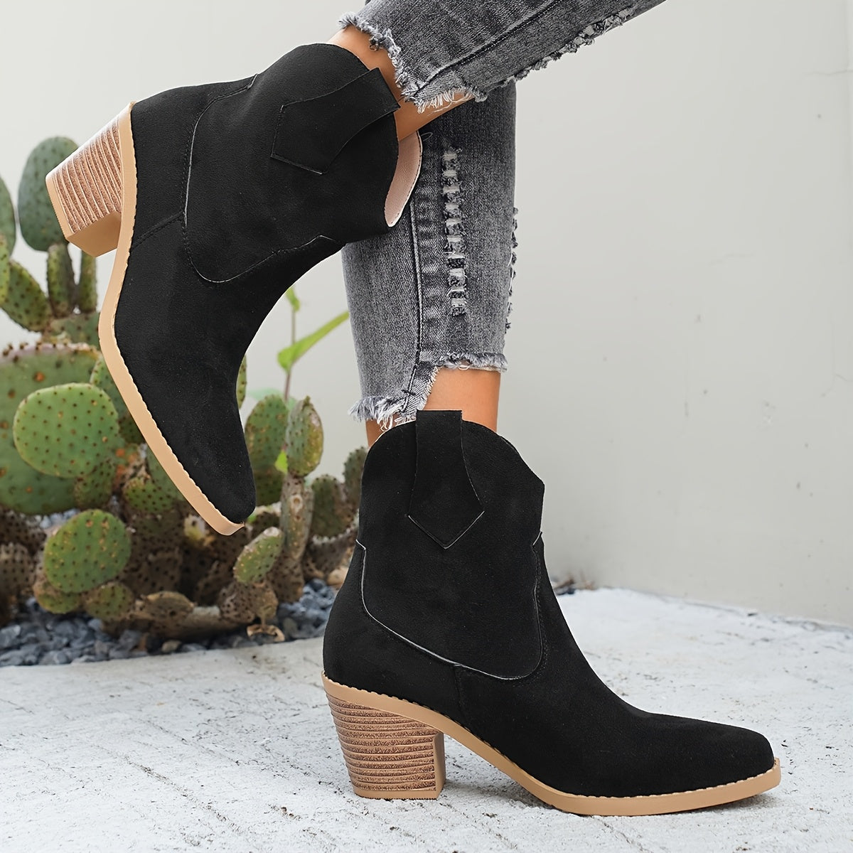 Delphine | Western Chelsea Boots