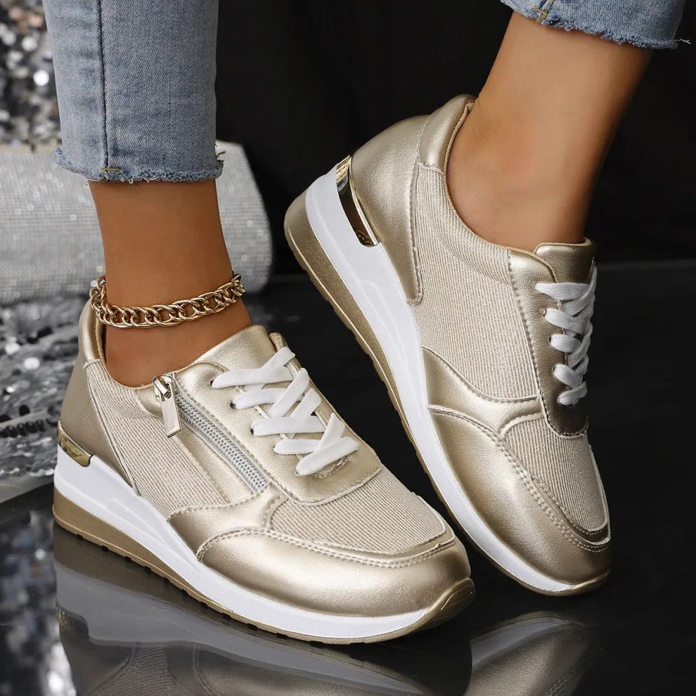 Renaud | Women's Platform Lace-Up Sneakers