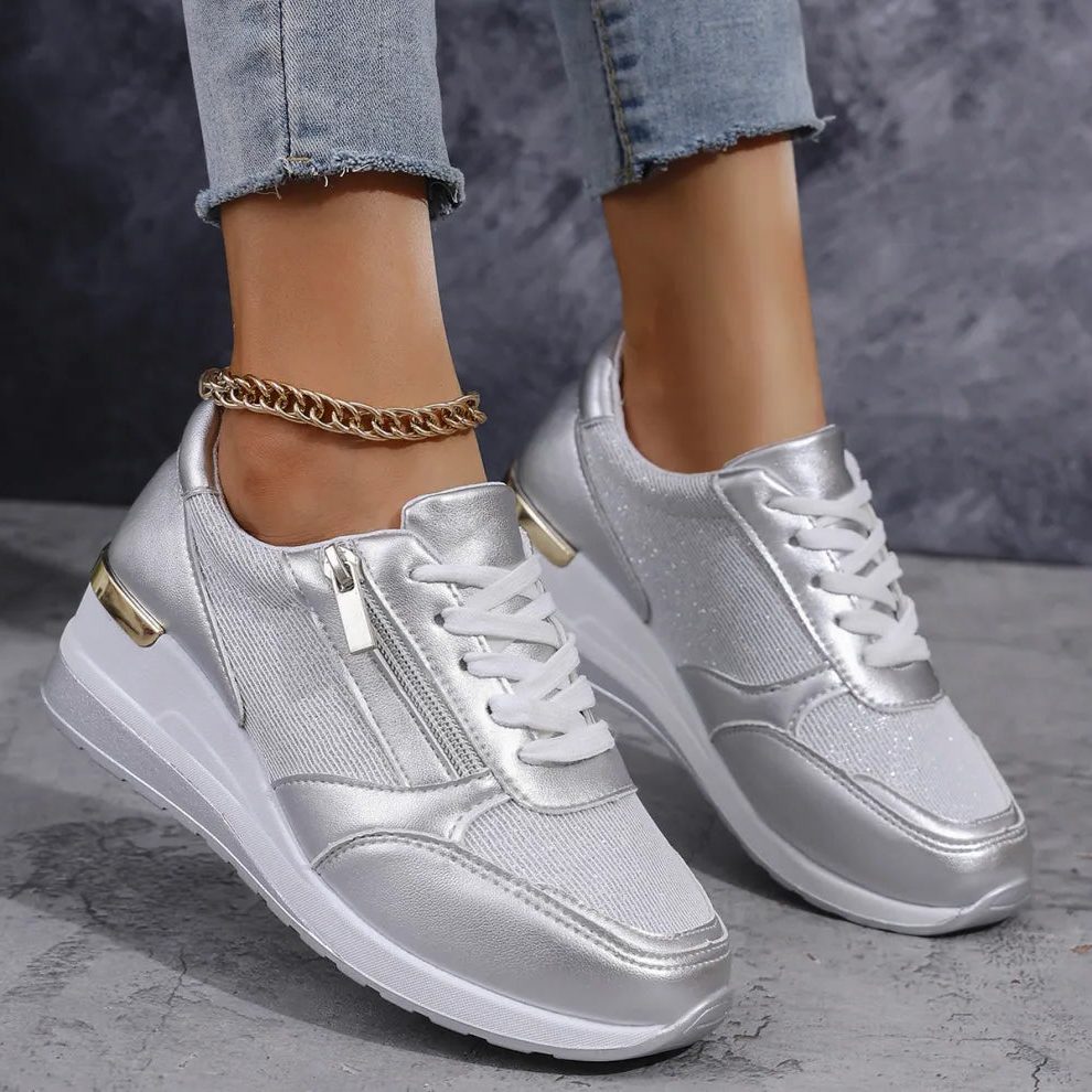 Renaud | Women's Platform Lace-Up Sneakers
