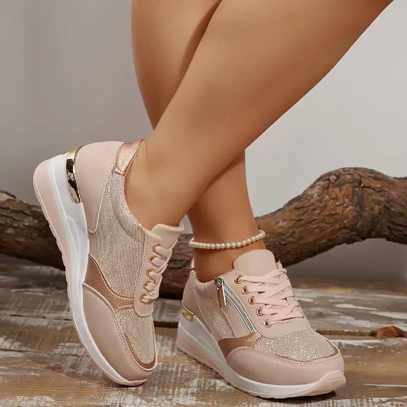 Renaud | Women's Platform Lace-Up Sneakers