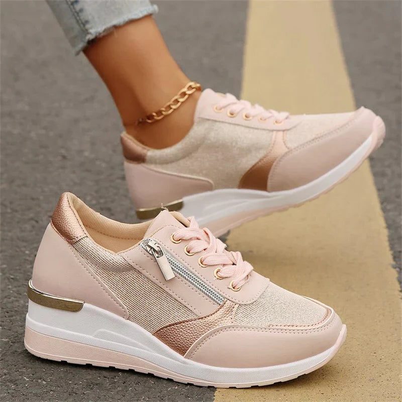 Renaud | Women's Platform Lace-Up Sneakers