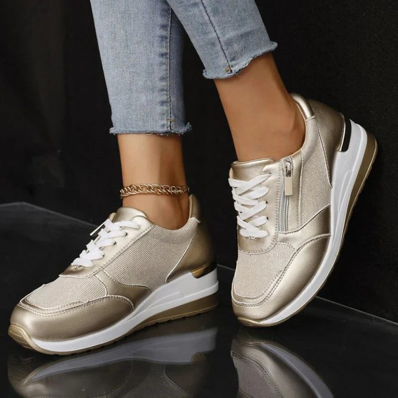 Renaud | Women's Platform Lace-Up Sneakers