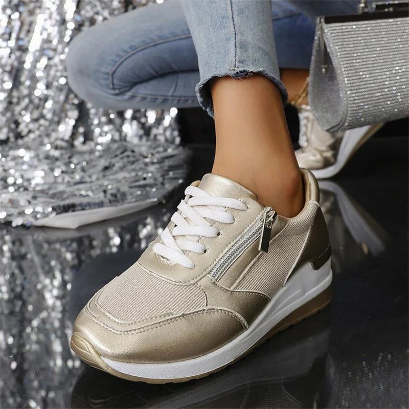 Renaud | Women's Platform Lace-Up Sneakers