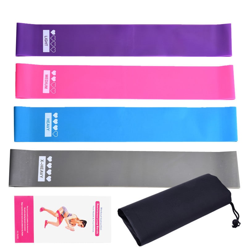 Resistance Bands Loop Exercise Stretch for Workout Training with Storage Pouch