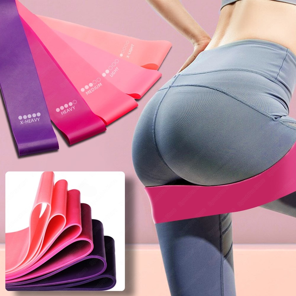 Resistance Bands Loop Exercise Stretch for Workout Training with Storage Pouch