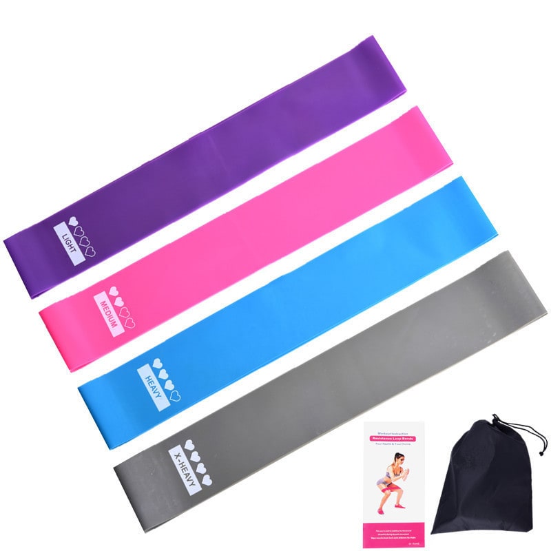 Resistance Bands Loop Exercise Stretch for Workout Training with Storage Pouch