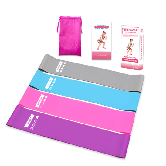 Resistance Bands Loop Exercise Stretch for Workout Training with Storage Pouch