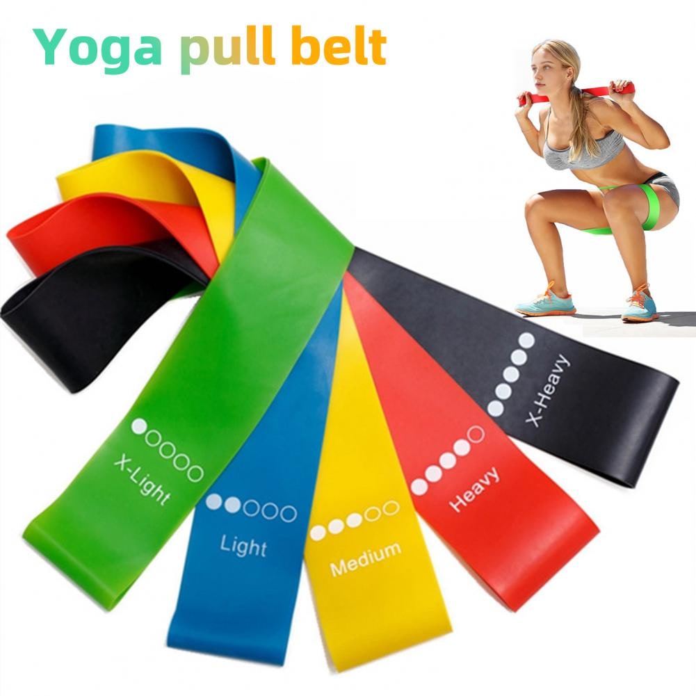 Resistance Bands with Color-Coded Tension Levels for Workout Training and Strength Exercises