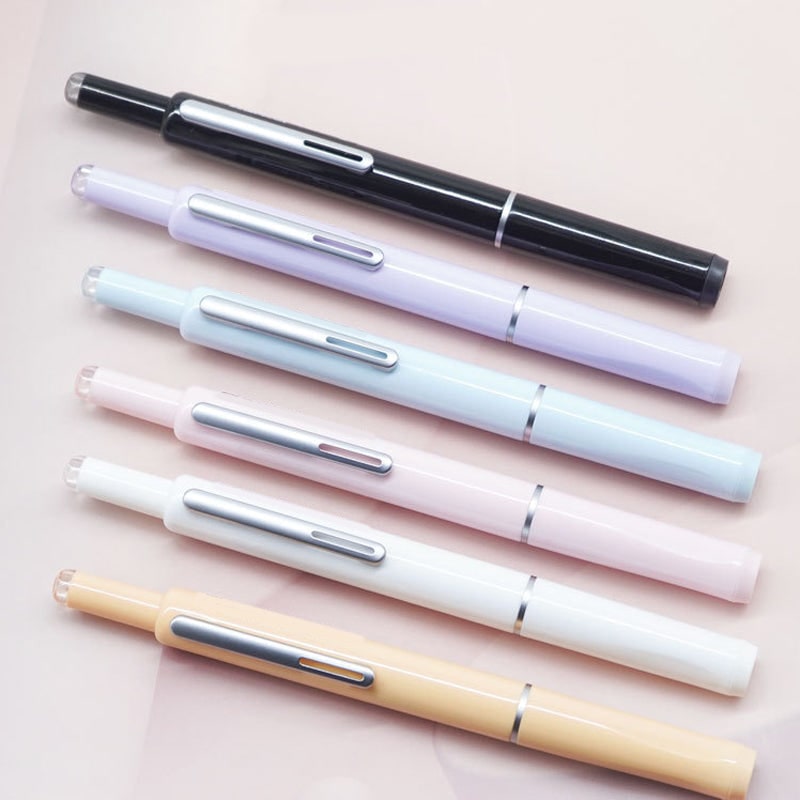 Retractable Fountain Pen with Fine Nib and Smooth Ink Flow