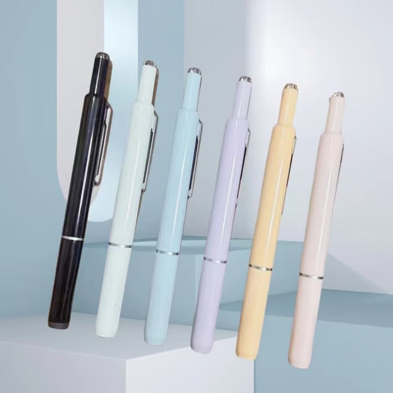 Retractable Fountain Pen with Fine Nib and Smooth Ink Flow