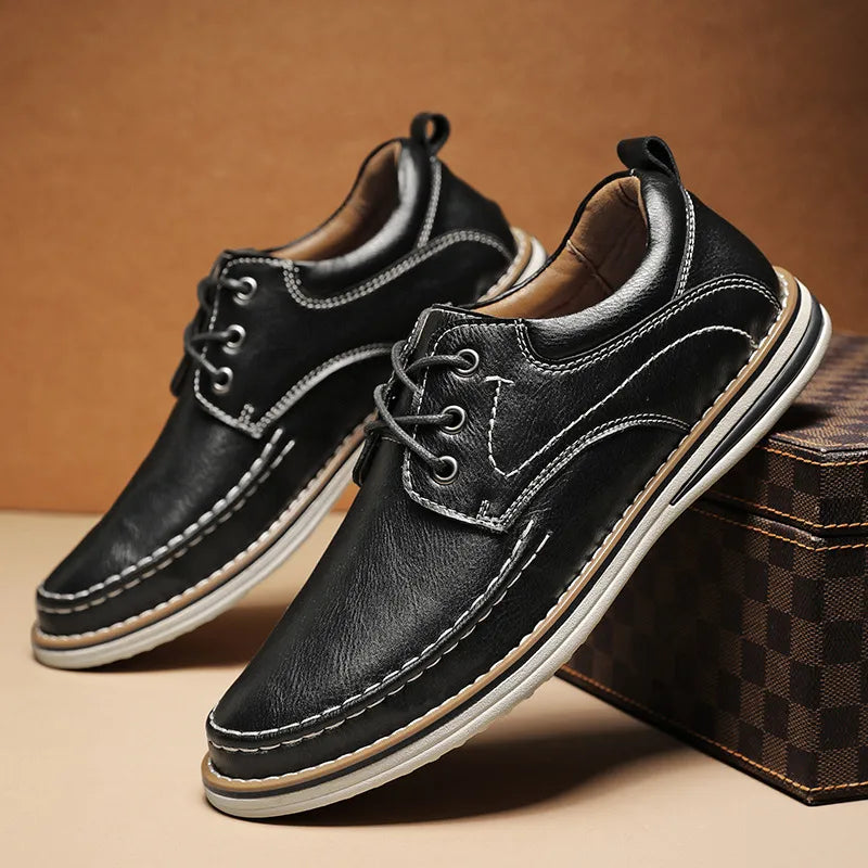 Reuben | Men's Leather Slip-On Loafers