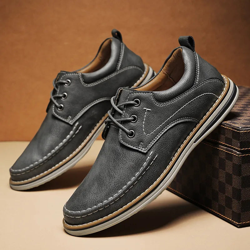 Reuben | Men's Leather Slip-On Loafers