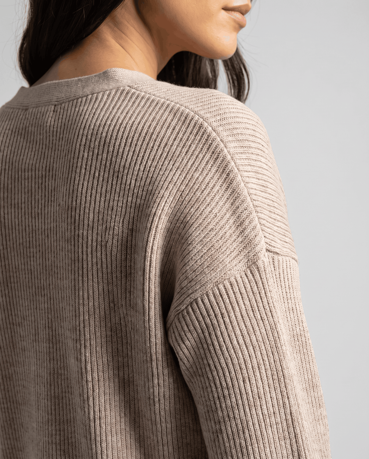 Ribbed Knit Loungewear Set – Cardigan Top & Drawstring Wide-Leg Pants | Maja