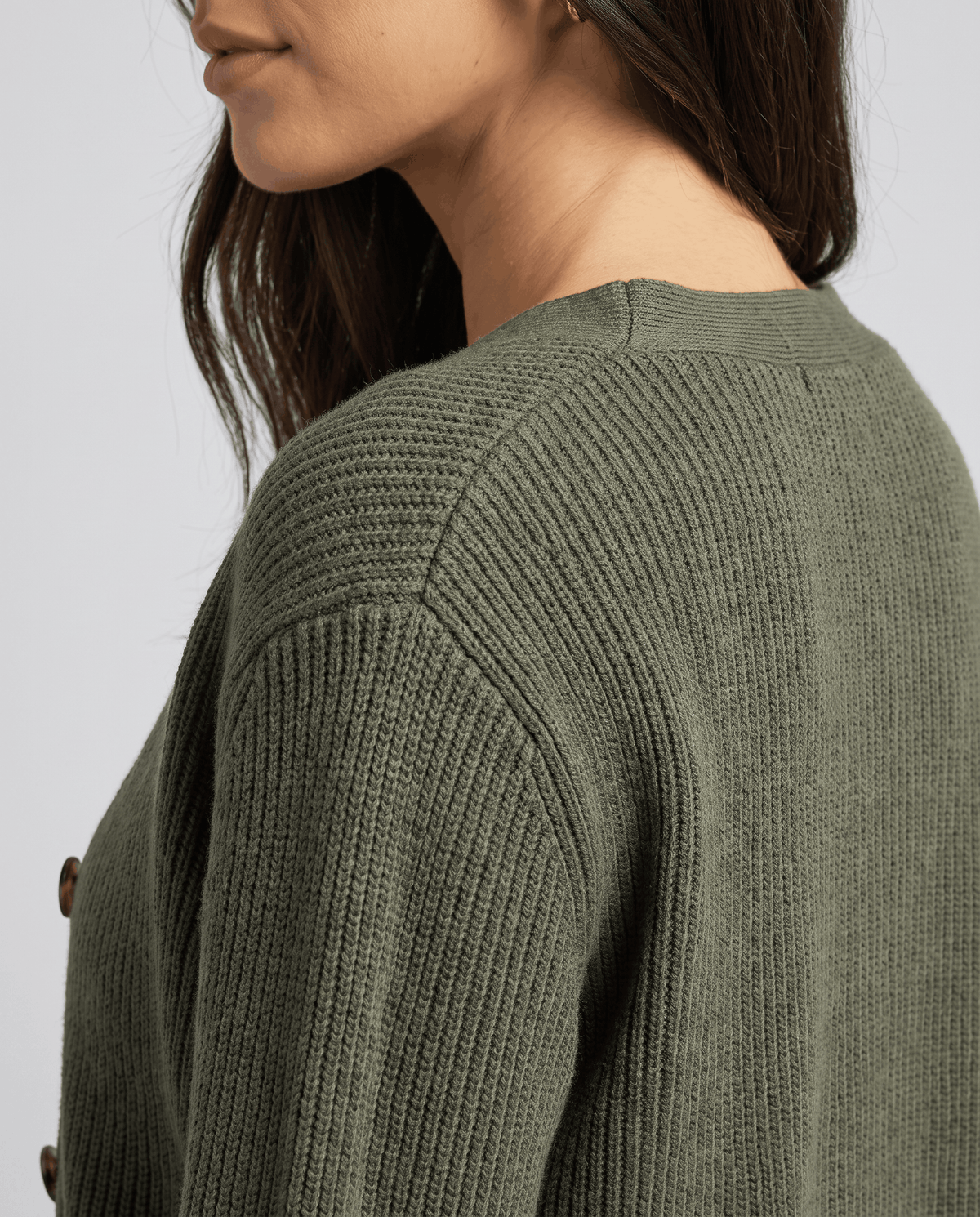 Ribbed Knit Loungewear Set – Cardigan Top & Drawstring Wide-Leg Pants | Maja