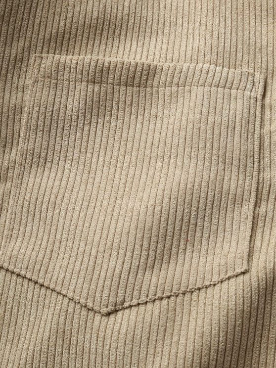 Ribbed Knit Polo Shirt for Men