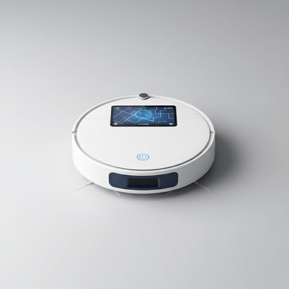 Robot Vacuum and Mop Cleaner with Smart Navigation and Dual Spinning Pads