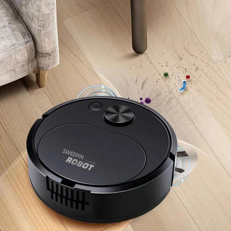 Robot Vacuum and Mop with Dual Side Brushes for Smart Autonomous Hard Floor Cleaning