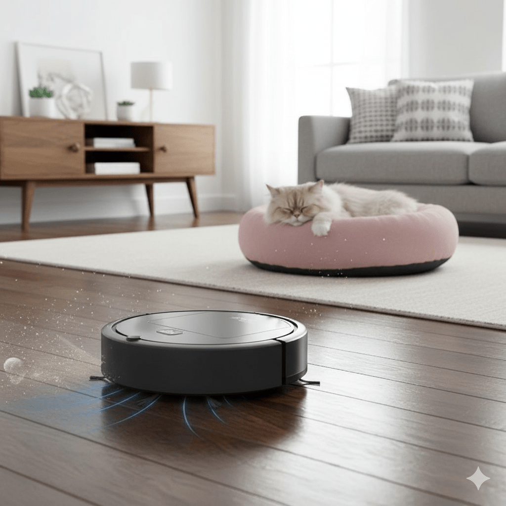 Robot Vacuum Cleaner Automatic Smart Floor Cleaning with Hepa Filtration and One-Button Control