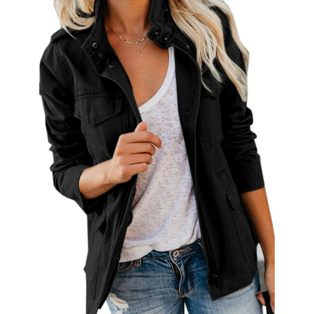 Joanna | Women's Military Jacket Utility Multi Pocket