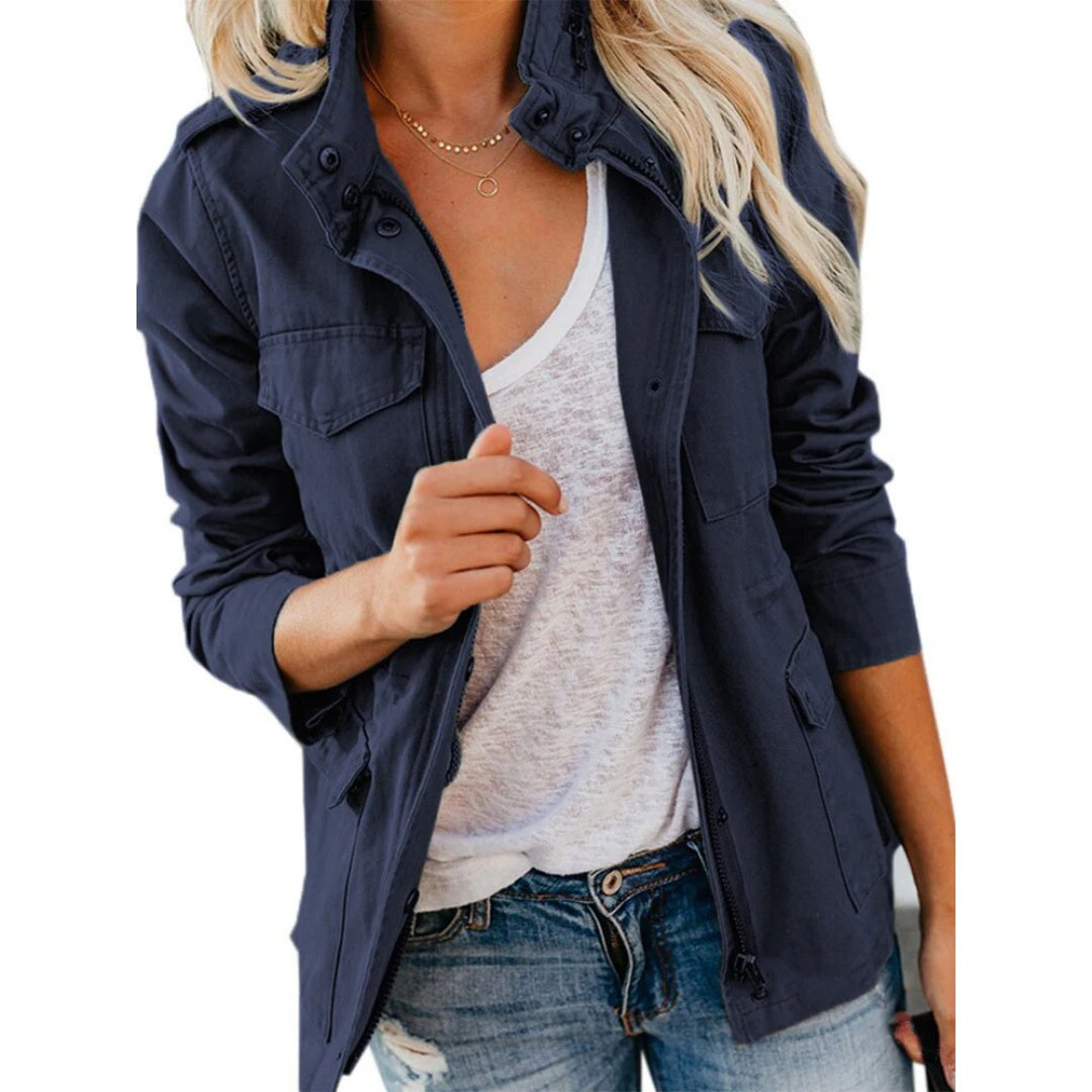 Joanna | Women's Military Jacket Utility Multi Pocket