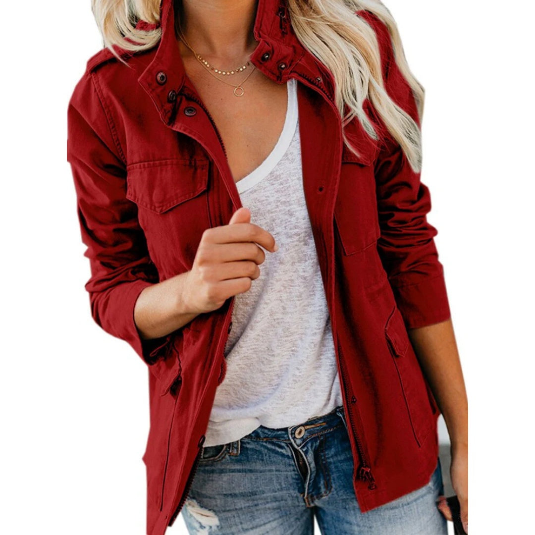 Joanna | Women's Military Jacket Utility Multi Pocket