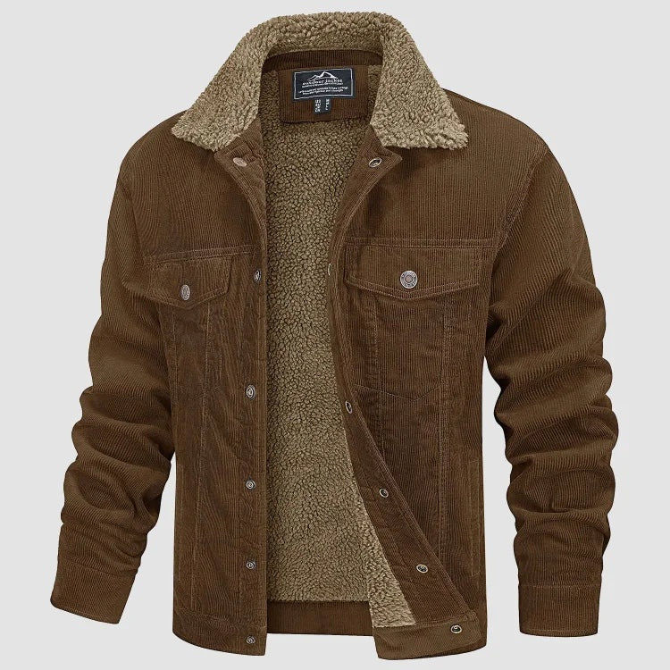 Emmett | Men's Sherpa Lined Corduroy Jacket Winter