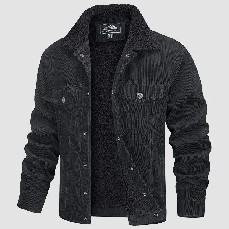 Emmett | Men's Sherpa Lined Corduroy Jacket Winter