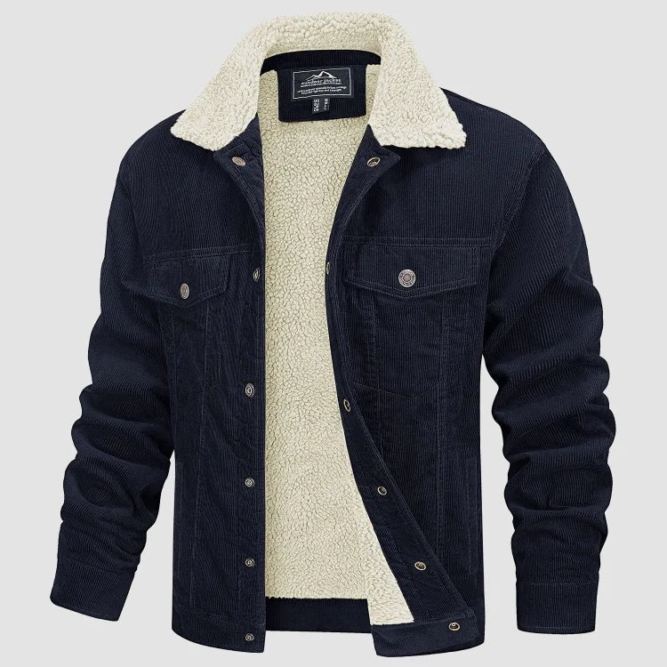 Emmett | Men's Sherpa Lined Corduroy Jacket Winter