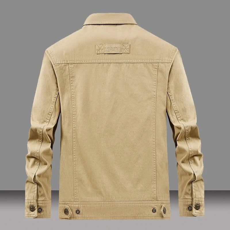 Lucas | Men's Cotton Utility Jacket Military Multi Pocket