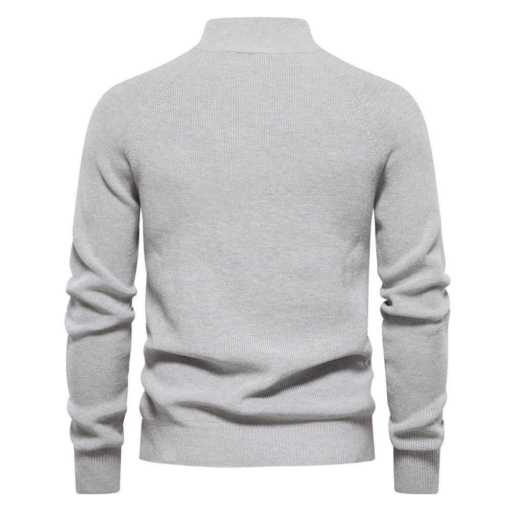 Noah | Men's Quarter Zip Sweater Knit Mock Neck Long Sleeve