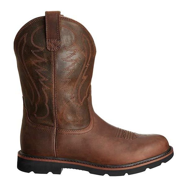 Round Toe Mid Calf Cowboy Boots for Men