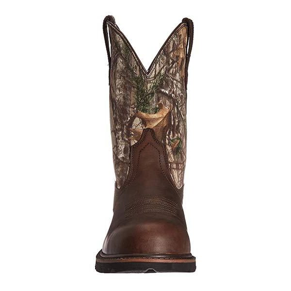 Round Toe Mid Calf Cowboy Boots for Men