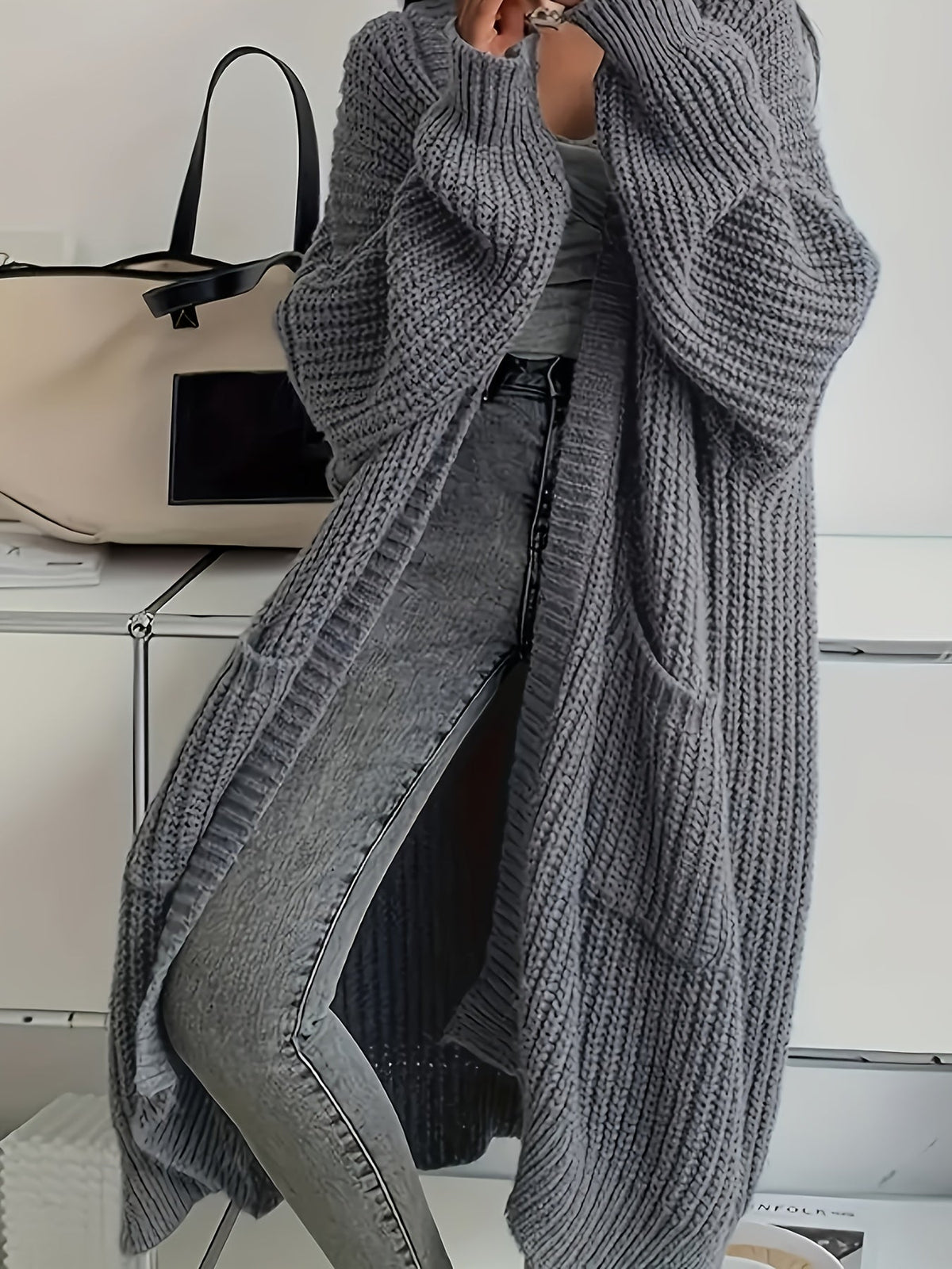 Rosalie | Oversized Long Knit Cardigan