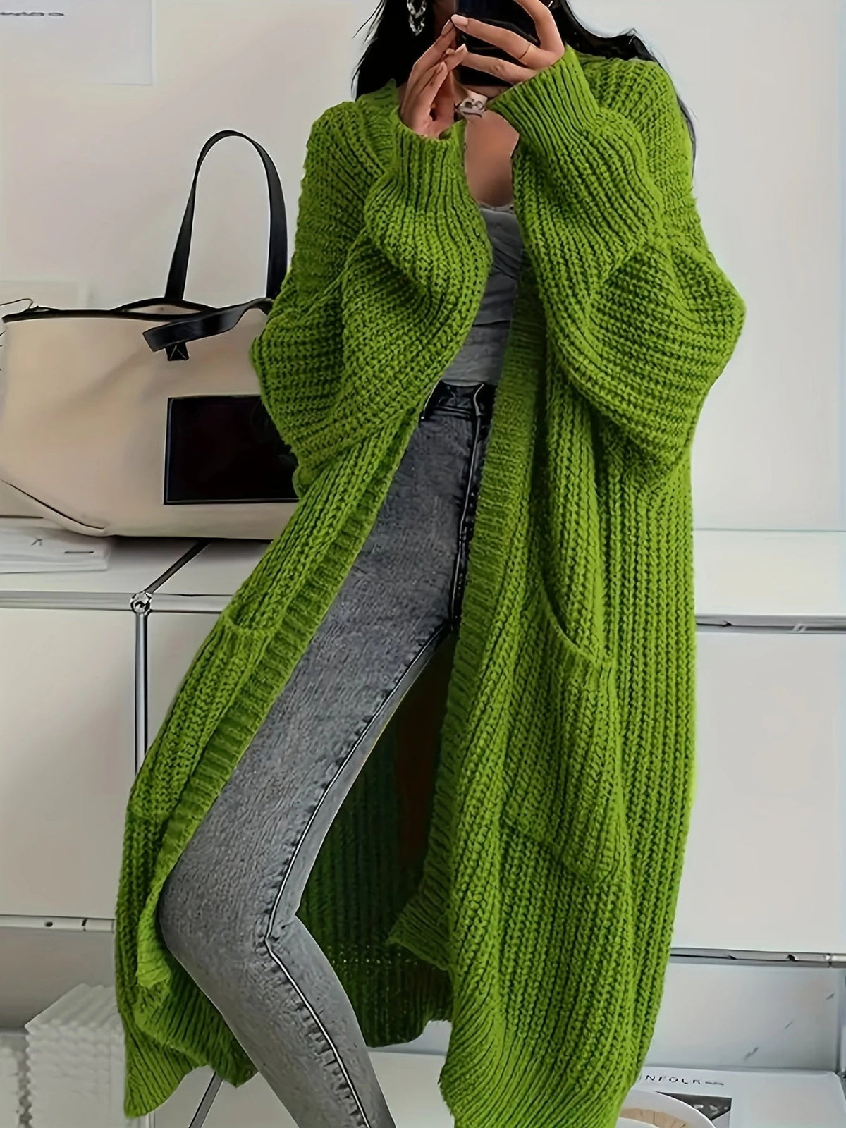 Rosalie | Oversized Long Knit Cardigan