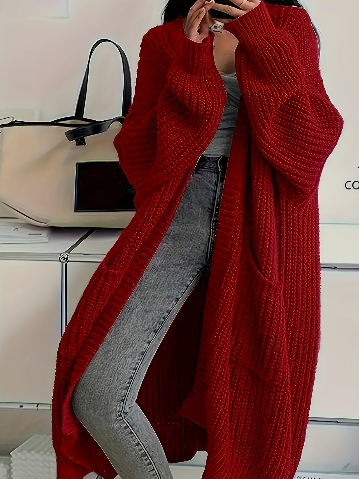 Rosalie | Oversized Long Knit Cardigan