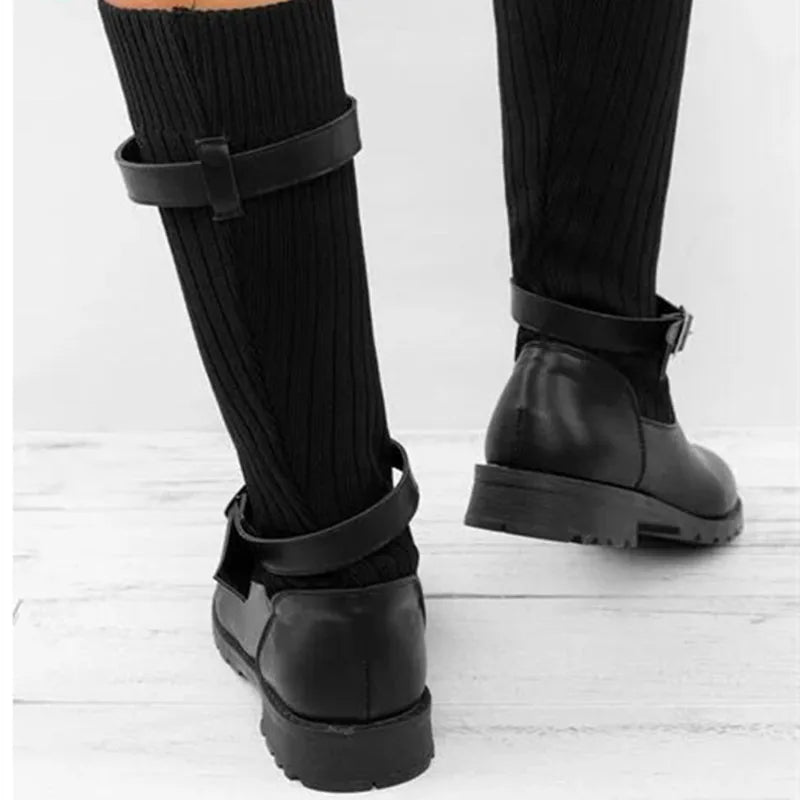 Adeline | Slouch Knit Shaft Winter Boots